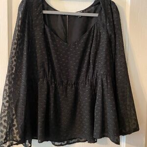 TORRID Womens Black Top Size 1